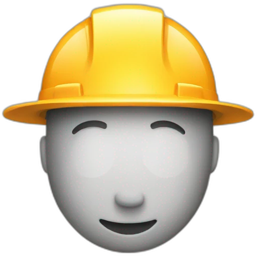 Construction hat emoji