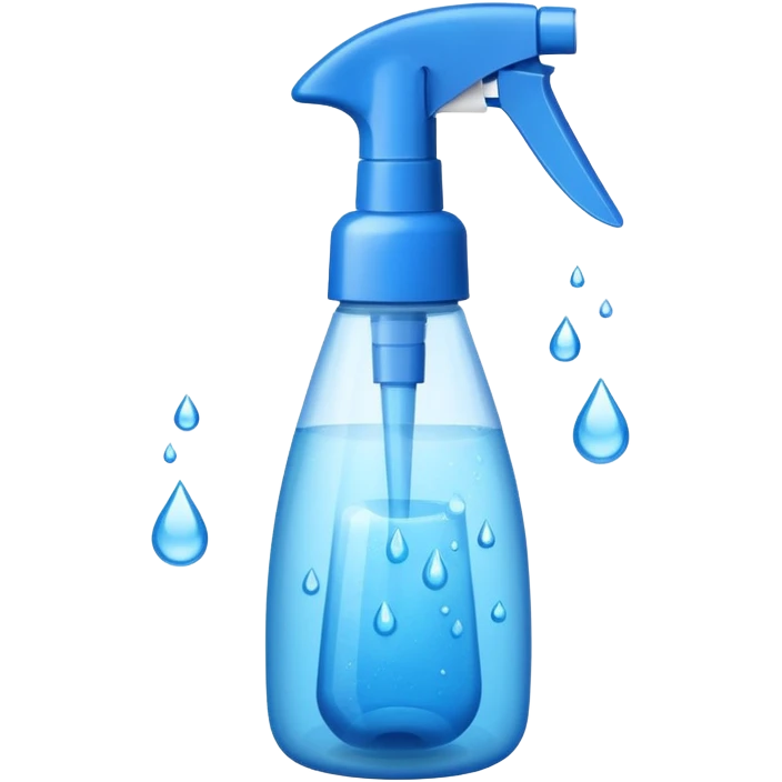 Spray bottle spritz with rag emoji