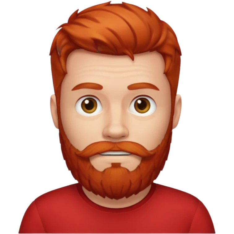 red bearded man with red shirt emoji