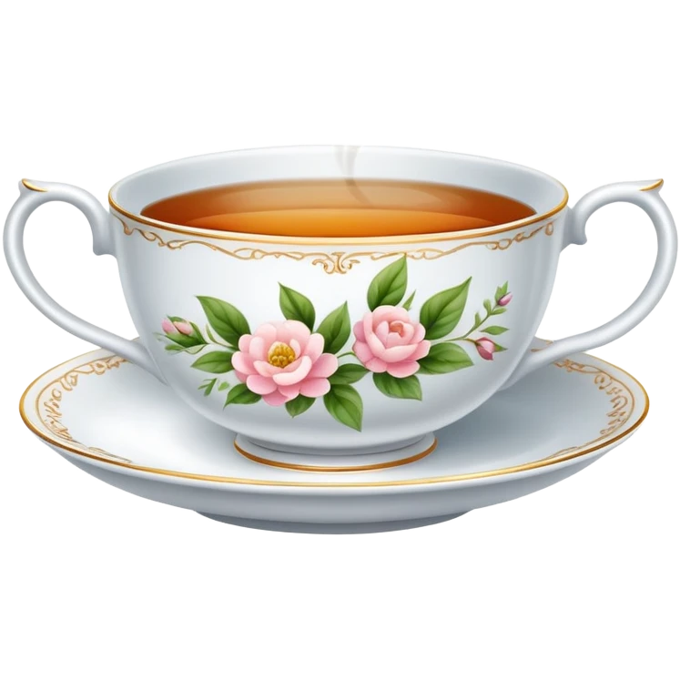 English tea cup with tea emoji