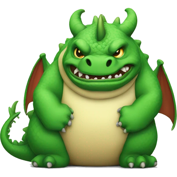 Huge fat dragon  emoji