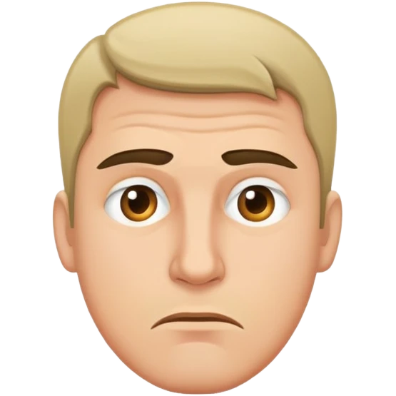 Men Regretting face emoji