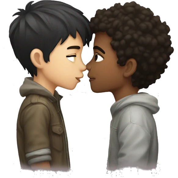 Boy x boy kiss emoji