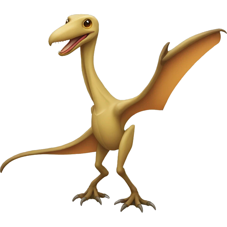 pterodactyl with hands and two legs emoji
