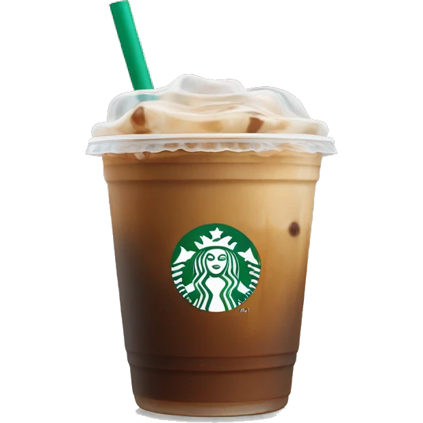 Starbucks iced coffee emoji