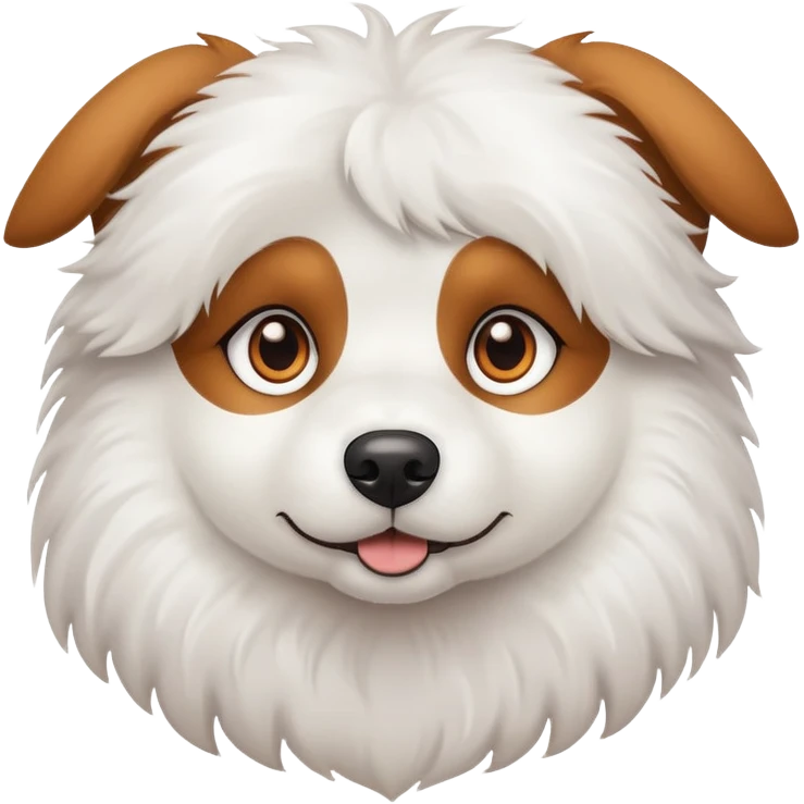 Perro blanco  emoji
