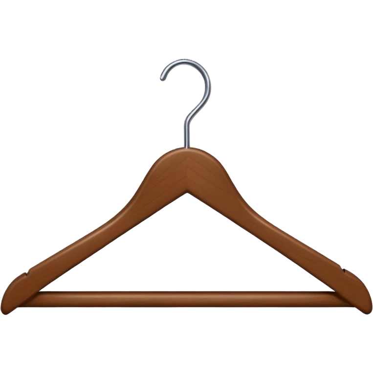 Hanger emoji wooden and angle emoji