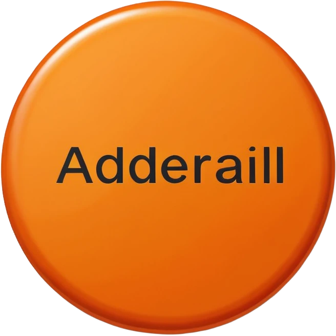 Round orange 30mg adderall with line shodow down center emoji