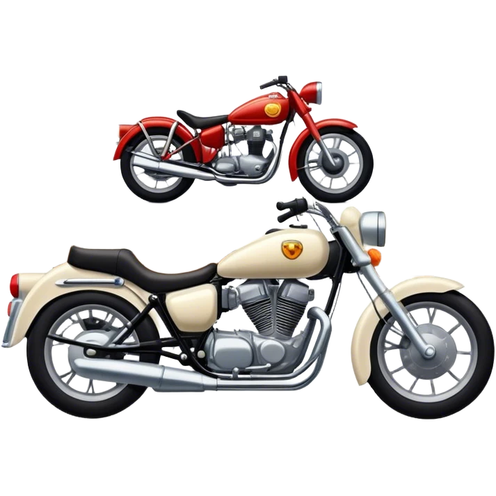 automobil and motorcycle emoji