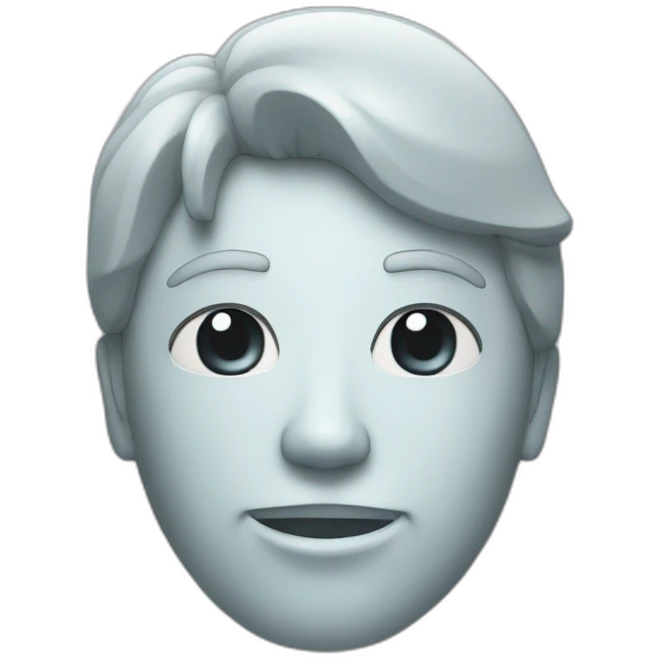 a person made out of glass emoji