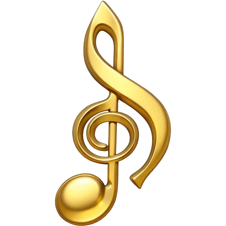 award in form of music note emoji