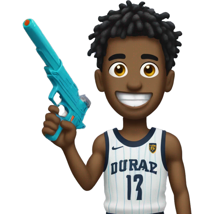 Ja morant with a water gun emoji