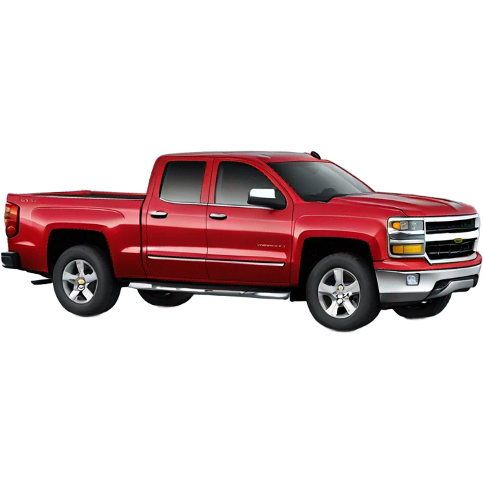 Chevrolet Silverado cherry red emoji