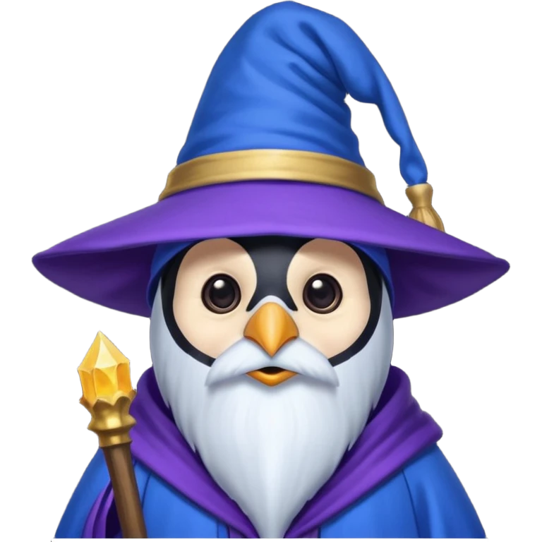 Penguin Wizard emoji