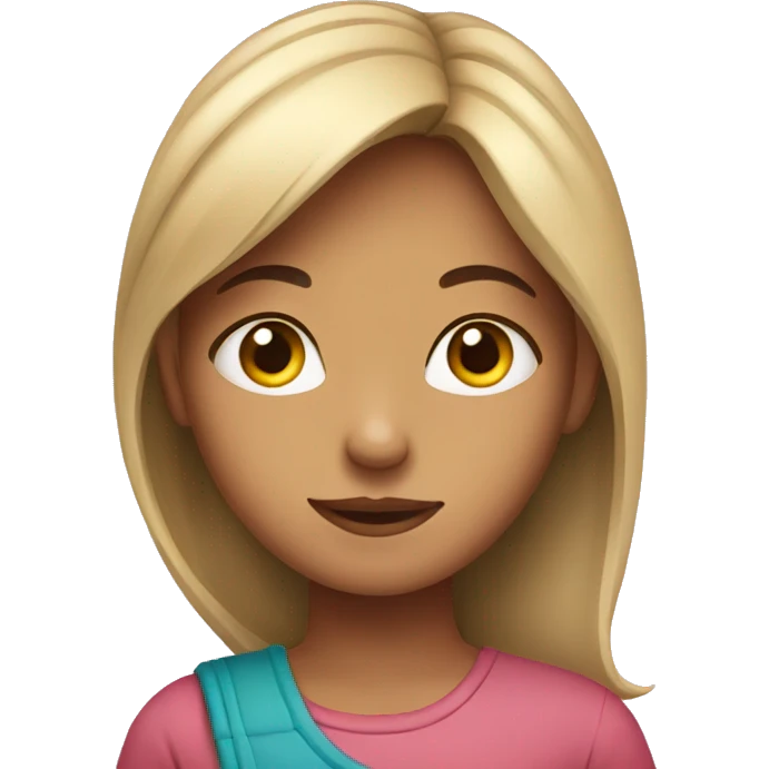 A girl side eying  emoji