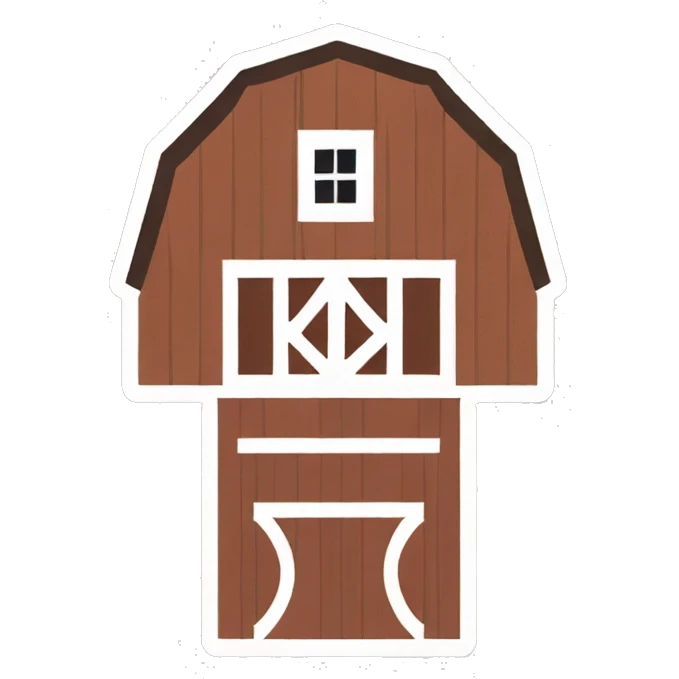 farm barn icon emoji