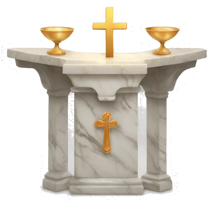 Marble altar eucharist  emoji