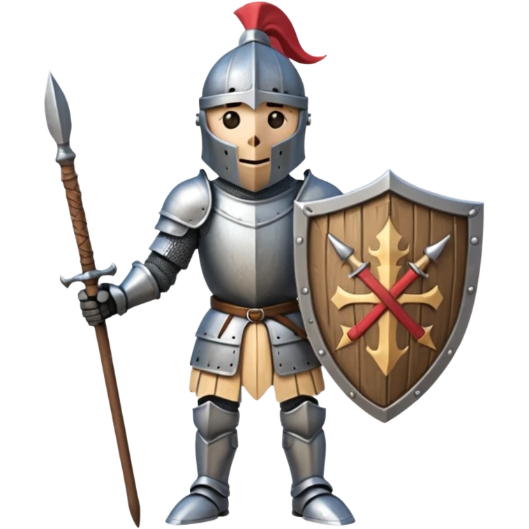 wooden knight spear emoji