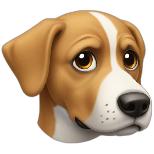 Un chien fou emoji