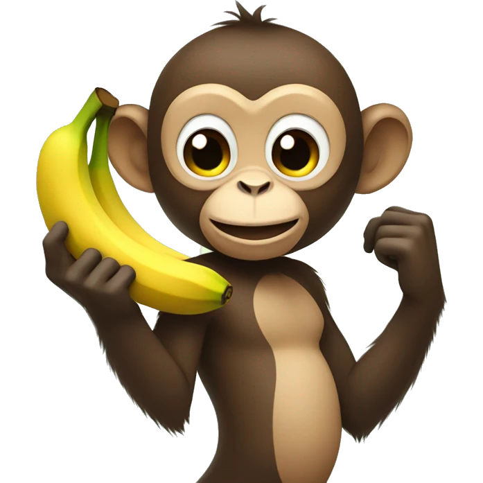 monkey holding bananas emoji