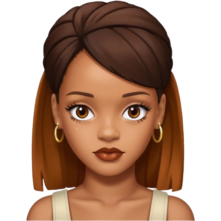 Rihanna big forehead emoji