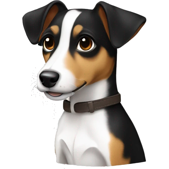 jack russel black and tan and white  emoji