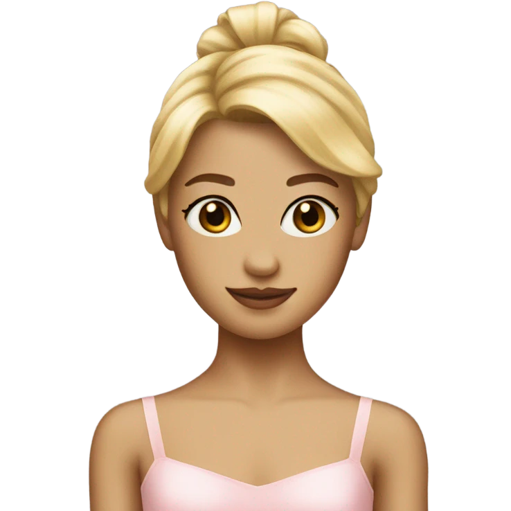 Ballerina with blond hair  emoji