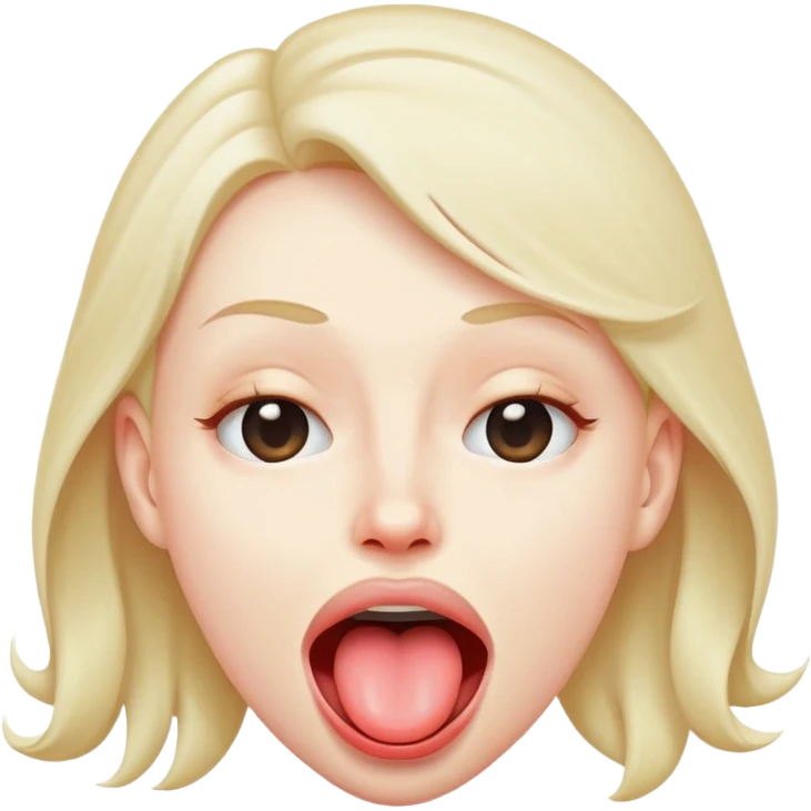 head shaking with tongue out emoji