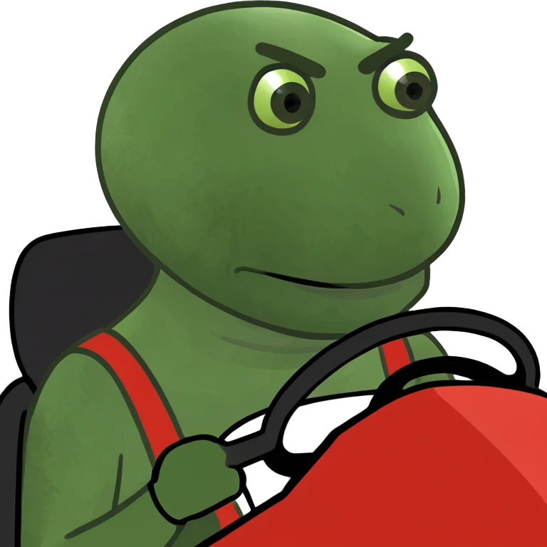 Man in red go kart  emoji