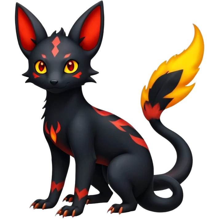 Salandit-Umbreon-Litten-Hybrid (Full body) emoji
