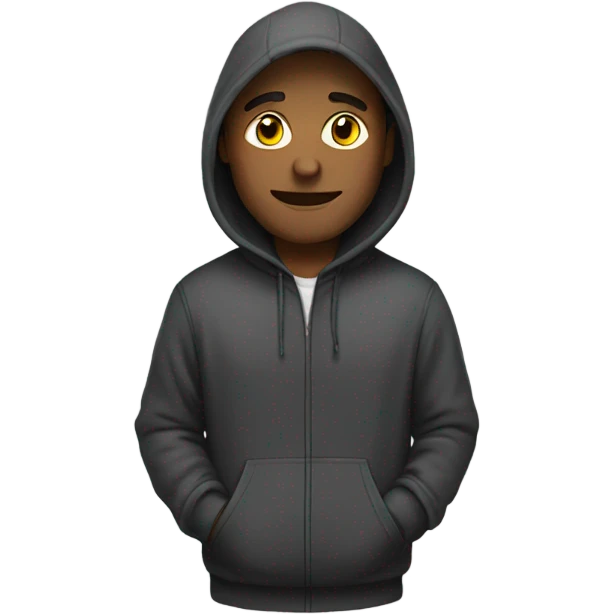 man wearing a hoodie  emoji