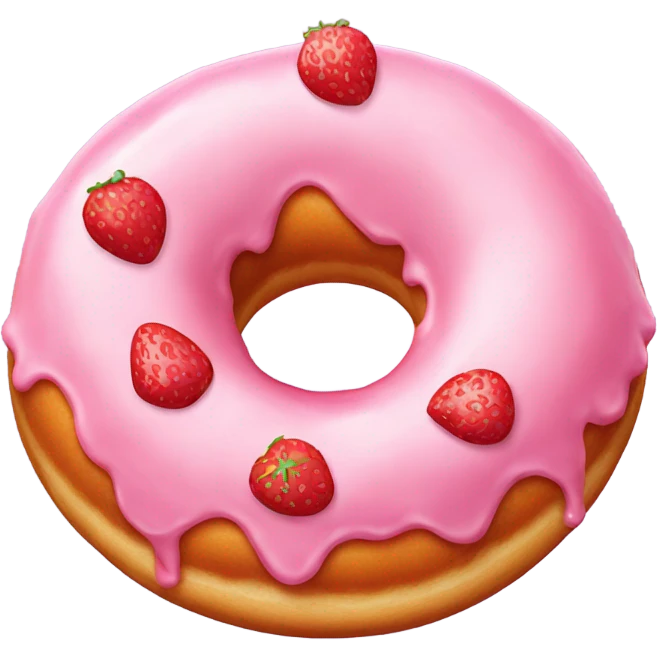Strawberry doughnut from dunkin doughnuts  emoji