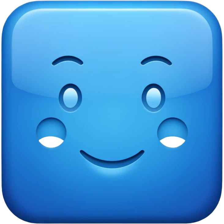 Blue emoji