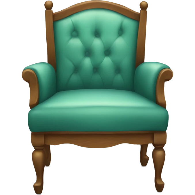 a chair with only 1 le emoji