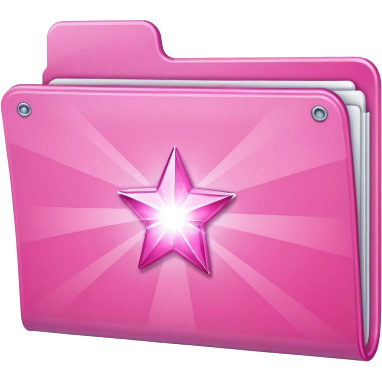  folder light sparkles pink plain emoji