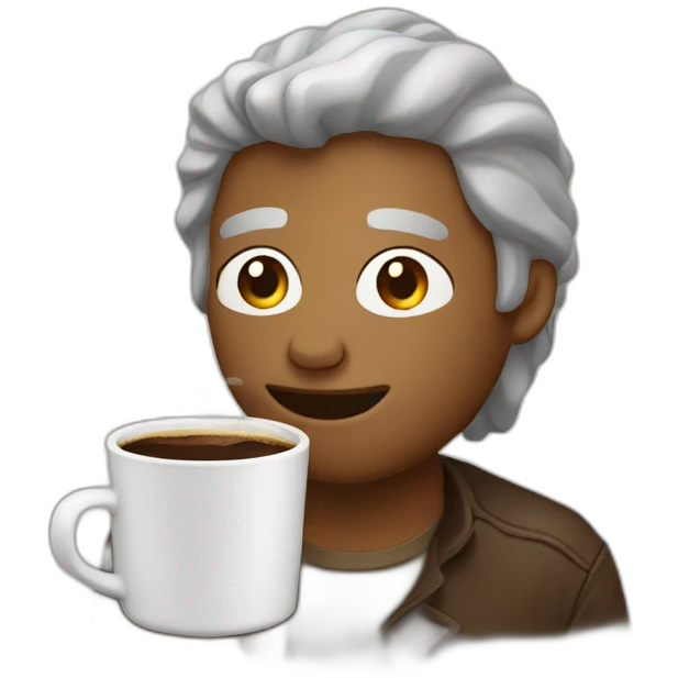 drinking coffee emoji