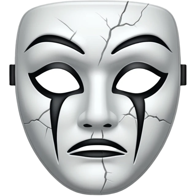 tragic mask emoji