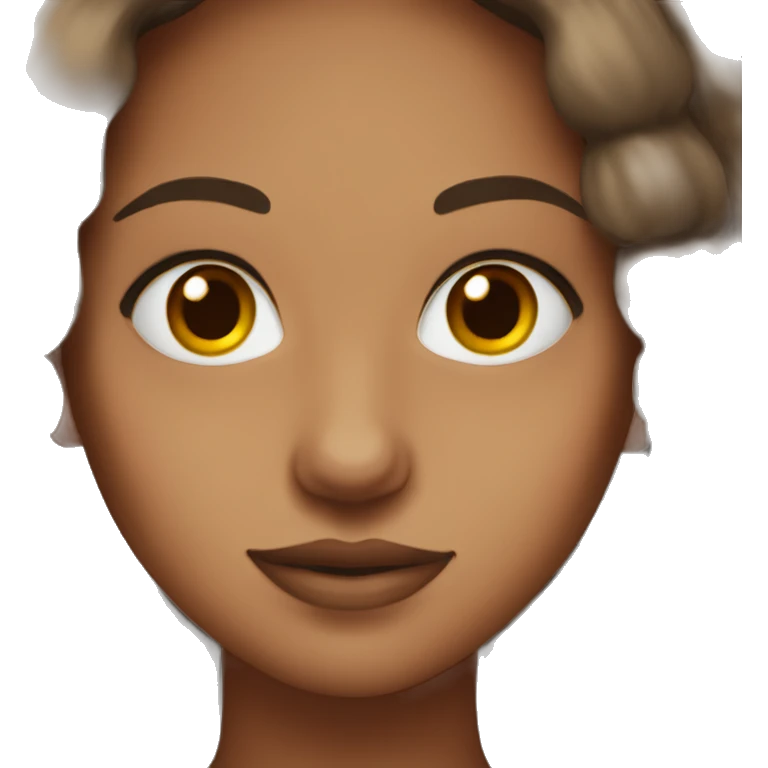 Satenne girl with brown eyes emoji