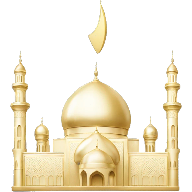 Mosque golden emoji