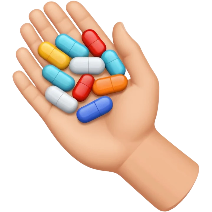 Handful of health emoji