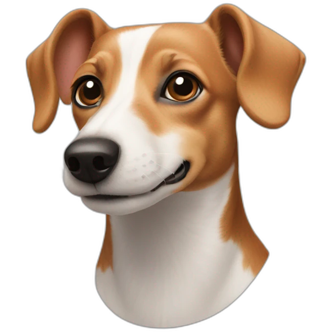 jack russel dachshund face front emoji