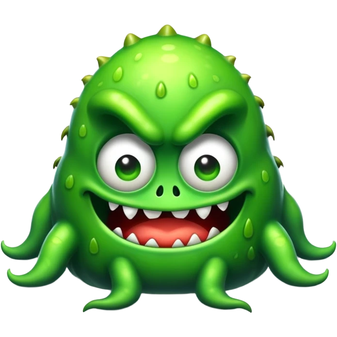 scary, slimy monster big ￼ emoji