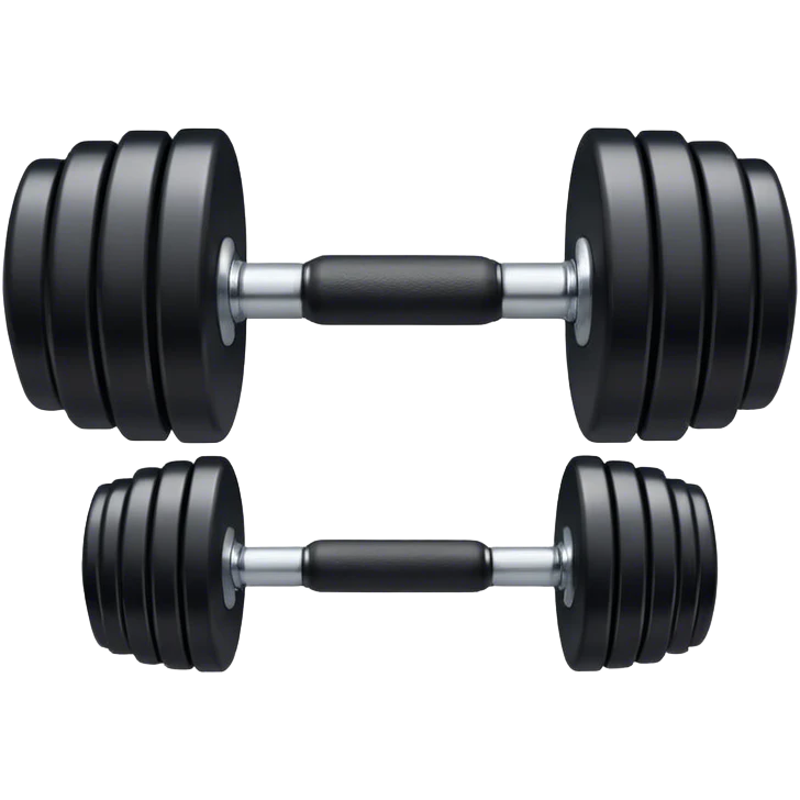 black dumbbell emoji