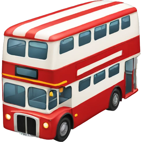 Double decker bus emoji