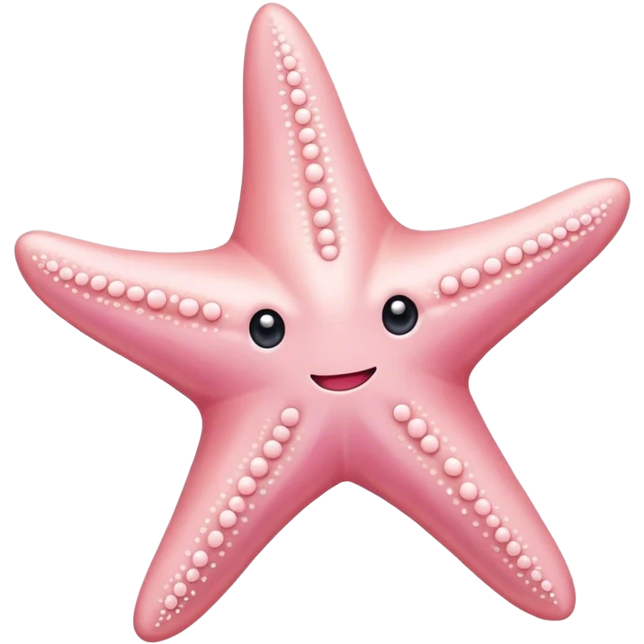 Pastel pink starfish emoji
