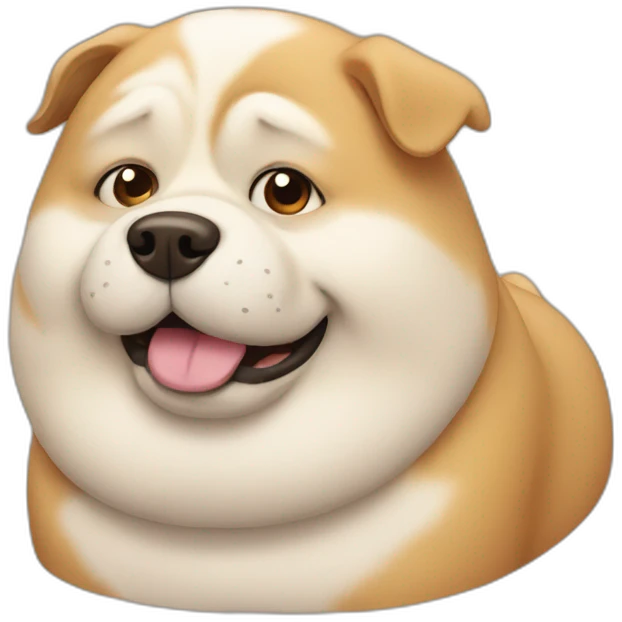 Fat dog emoji
