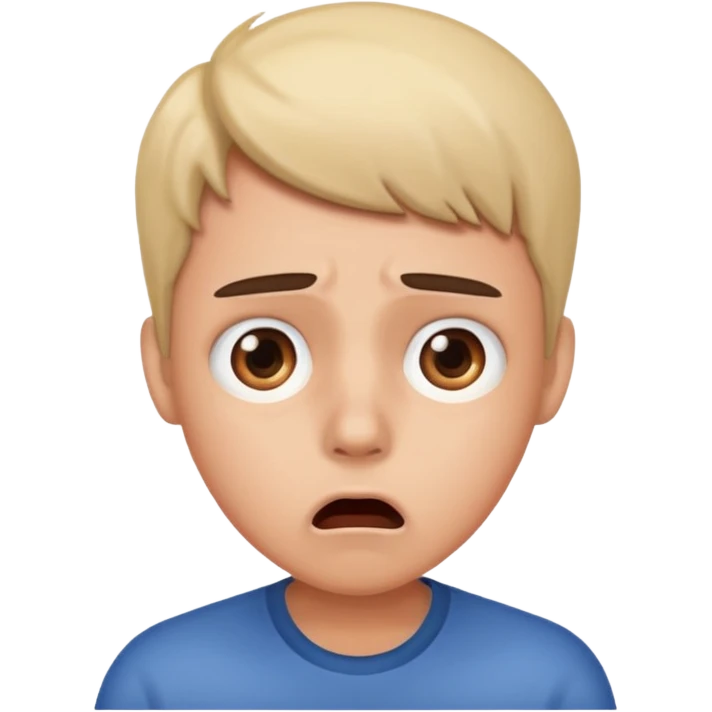 shocked and concerned emoji