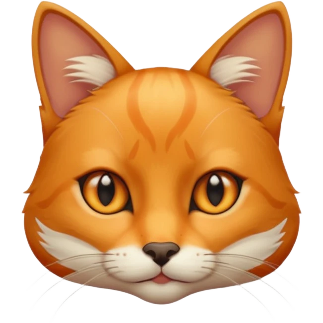 Cat with slim fox eyes  emoji