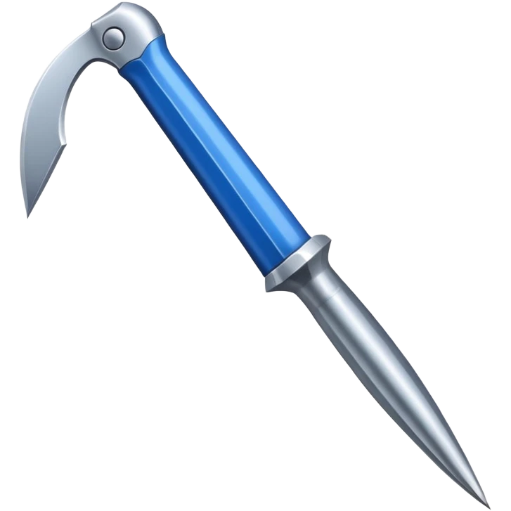 blue awl emoji