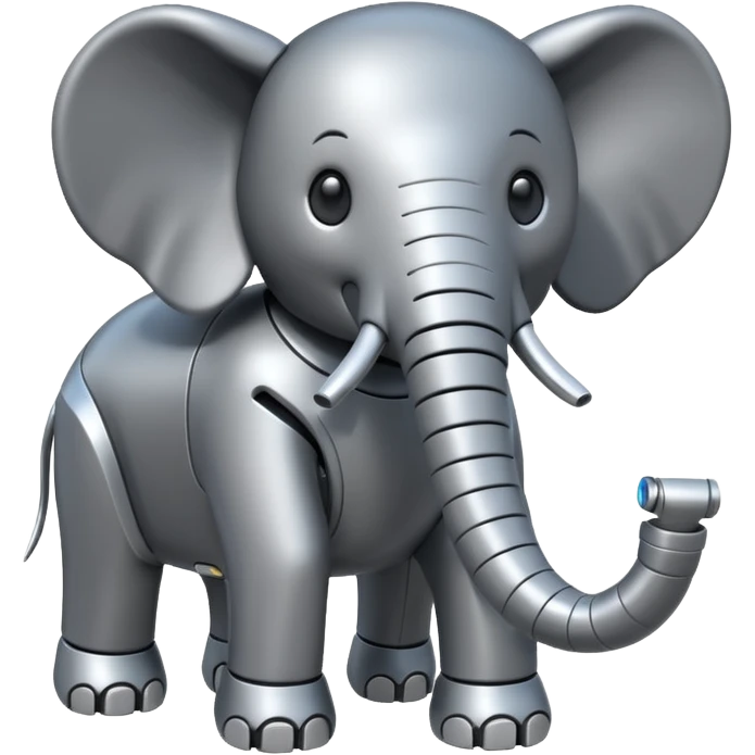 Robotic elephant emoji